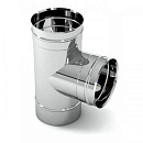 Купить Тройник одностенный дымоходный 90 градусов D-140 мм из нержавеющей стали Прок